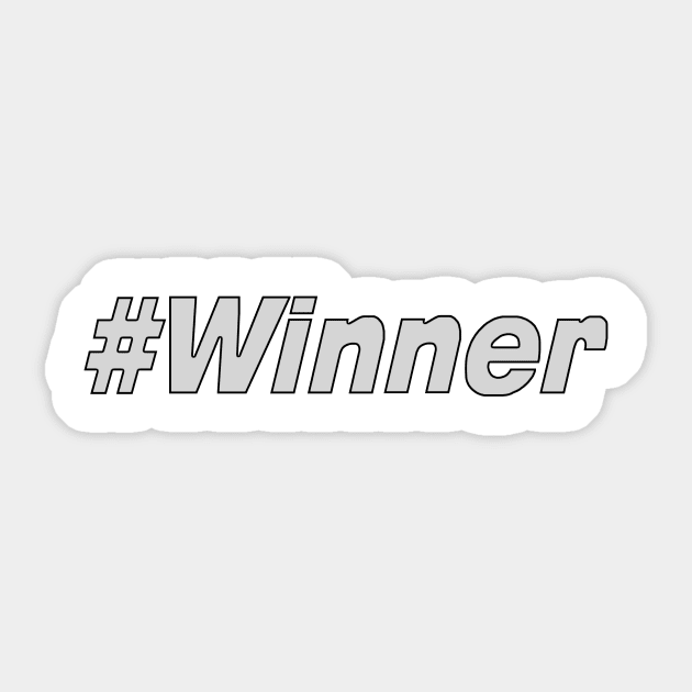 Hashtag Winner Sticker by artbydesign